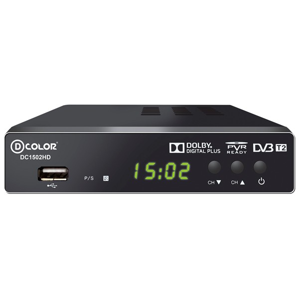 Цифровая приставка DVB-T2 D-COLOR <DC1502HD> (RCA  /  HDMI  /  USB)