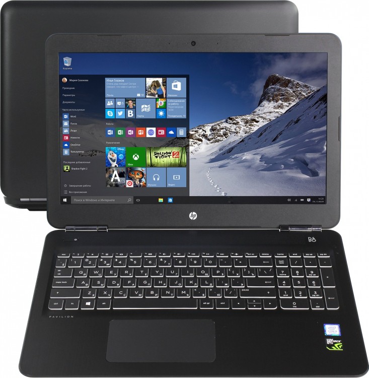 Ноутбук 15,6" HP 15-bc411ur Intel i5-8250U  /  8GB  /  1Tb  /  GTX 1050 2GB  /  noODD  /  Win10