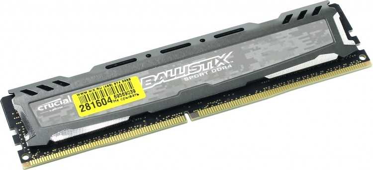 Память DDR4 4Gb <PC4-19200> Crucial <BLS4G4D240FSB> CL16