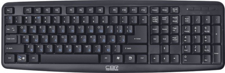 Клавиатура USB CBR КВ-109 104КЛ+12КЛ