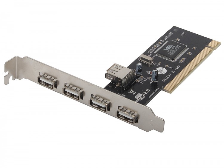 Контроллер PCI USB 2.0 4-port+1 <DC-602OEM> (OEM)