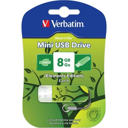 Флешка USB 8Gb Verbatim Elements Earth
