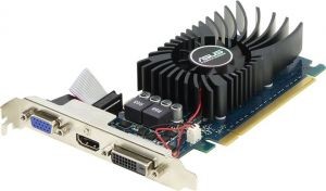 Видеокарта NVIDIA GeForce GT 730 2Gb Asus <GeForce GT730> GDDR3 64B D-Sub+DVI+HDMI (RTL)