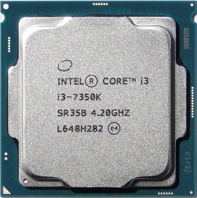 Процессор Intel Core i3-7350K 4.2 GHz  /  2core  /  HD G 630  /  51W  /  LGA1151 (OEM)