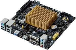 Материнская плата ASUS J1800I-C (Celeron J1800) (RTL) Dsub+HDMI GbLAN SATA Mini-ITX 2DDR3 SO-DIMM