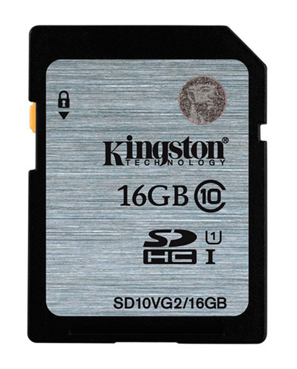 Флешка SDHC 16Gb Kingston Class10 <SD10VG2  /  16GB> с адаптером