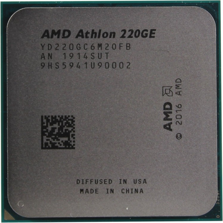 Процессор AMD Athlon 220GE AM4 (YD220GC6M2OFB) 3.4 GHz  /  2core  /  35W (OEM)