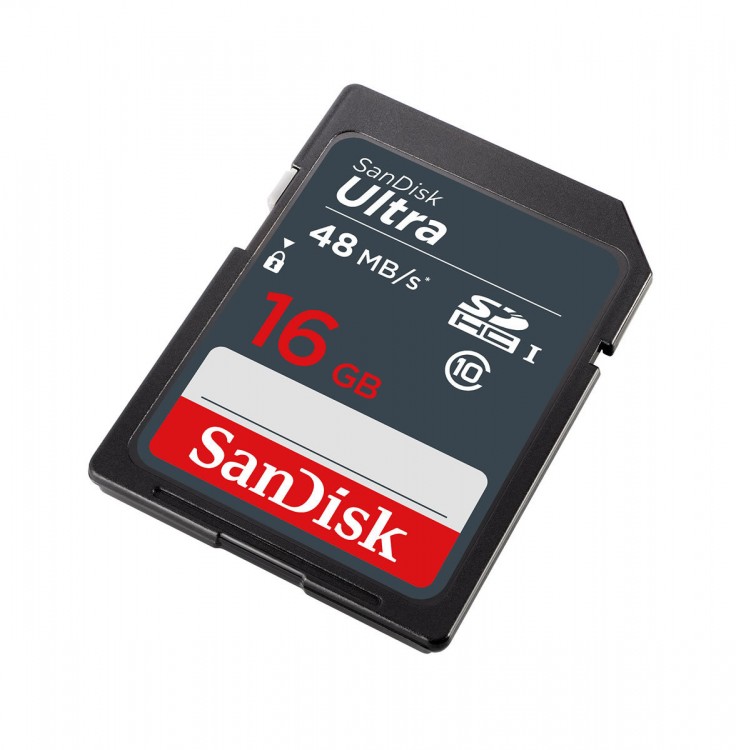 Флешка SDHC 16Gb SanDisk Ultra <SDSDUNB-016G-GN3IN> Class 10