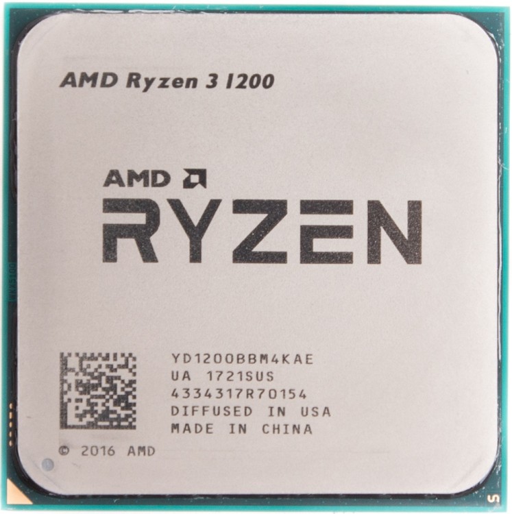 Процессор CPU AMD Ryzen 3 1200 (YD1200BBAEBOX) 3.1 GHz  /  4core  /  2+8Mb  /  65W Socket AM4 BOX