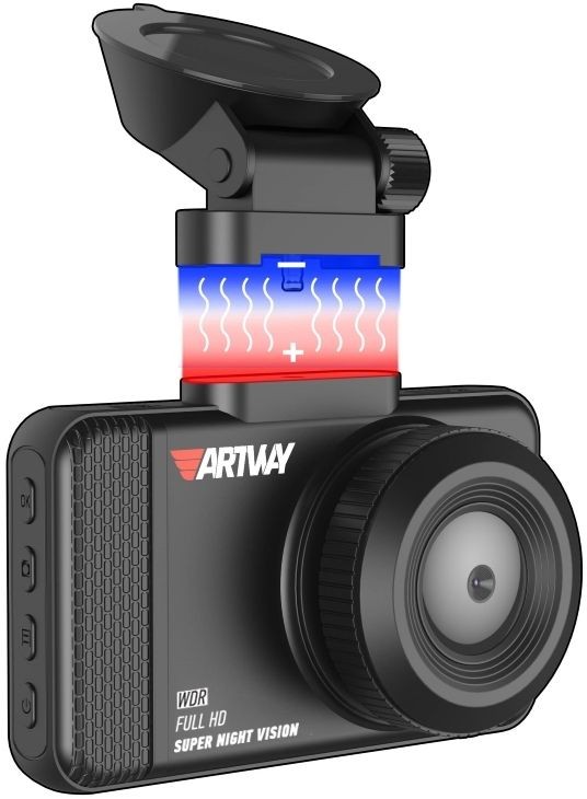 Авто видеорегистратор Artway AV-392 (1920х1080, LCD 3", G-sens, microSDHC, USB, мик, Li-Ion)