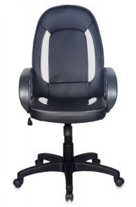 Кресло Бюрократ CH-826  /  B+WH (сиденье черное, вставки белые,иск.кожа)