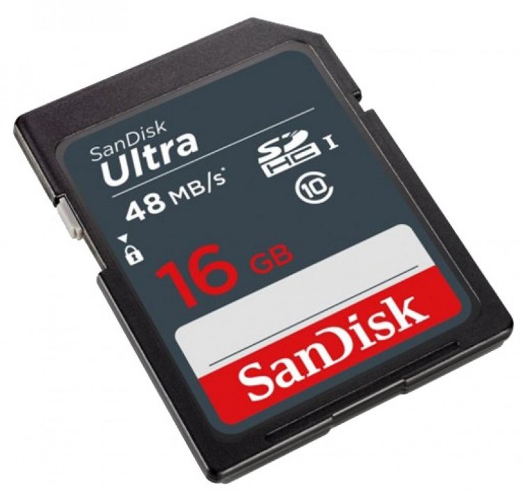 Флешка SDHC 16Gb SanDisk Ultra 80 <SDSDUNB-016G-GN3IN> Class 10