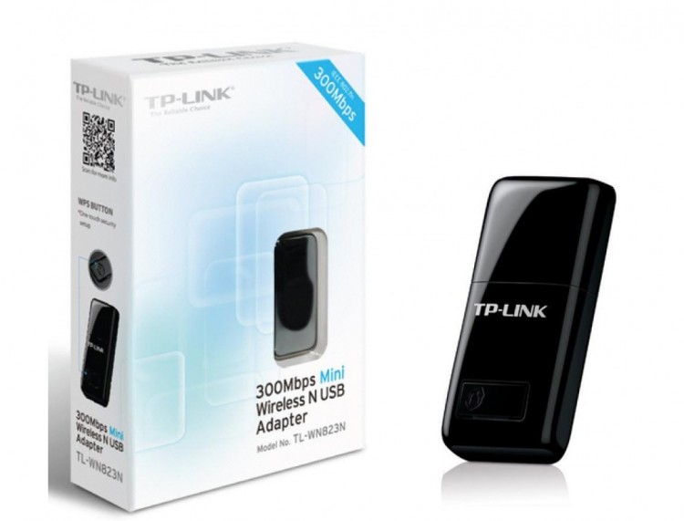 Адаптер Wi-Fi USB TP-LINK TL-WN823N 802.11n  /  300Mbps  /  2,4GHz