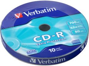 Диск CD-R Verbatim 700Mb 52x Box (10шт) <43725>
