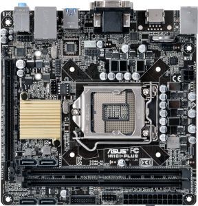 Материнская плата ASUS H110I-PLUS (RTL) LGA1151 < H110 > PCI-E Dsub+DVI+HDMI GbLAN SATA Mini-ITX 2DDR4
