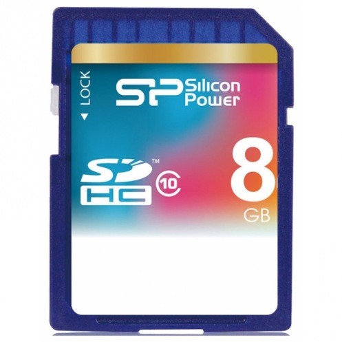 Флешка SDHC 8Gb Silicon Power class 10 SP008GBSDH010V10