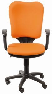 Кресло Бюрократ CH-540 AXSN-LOW  /  26-291 (низкая спинка, оранжевое)