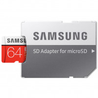 Флешка microSDHC 64Gb Samsung EVO Plus MB-MC64KA / RU Class10 с адаптером