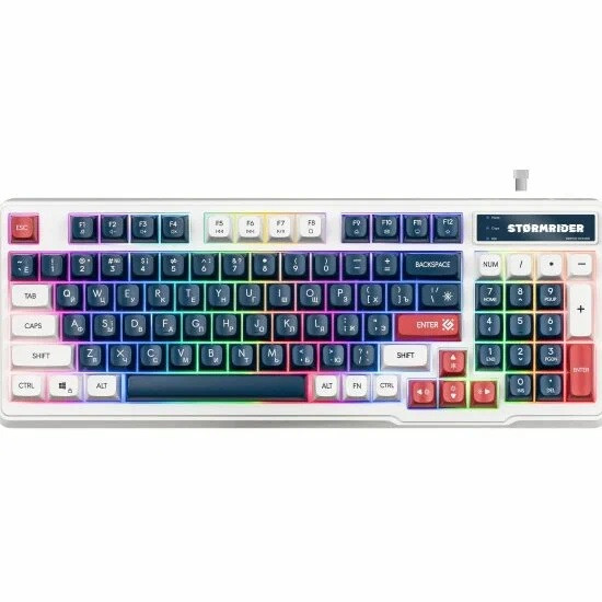 Клавиатура USB Defender Stormrider GK-425 (белая)