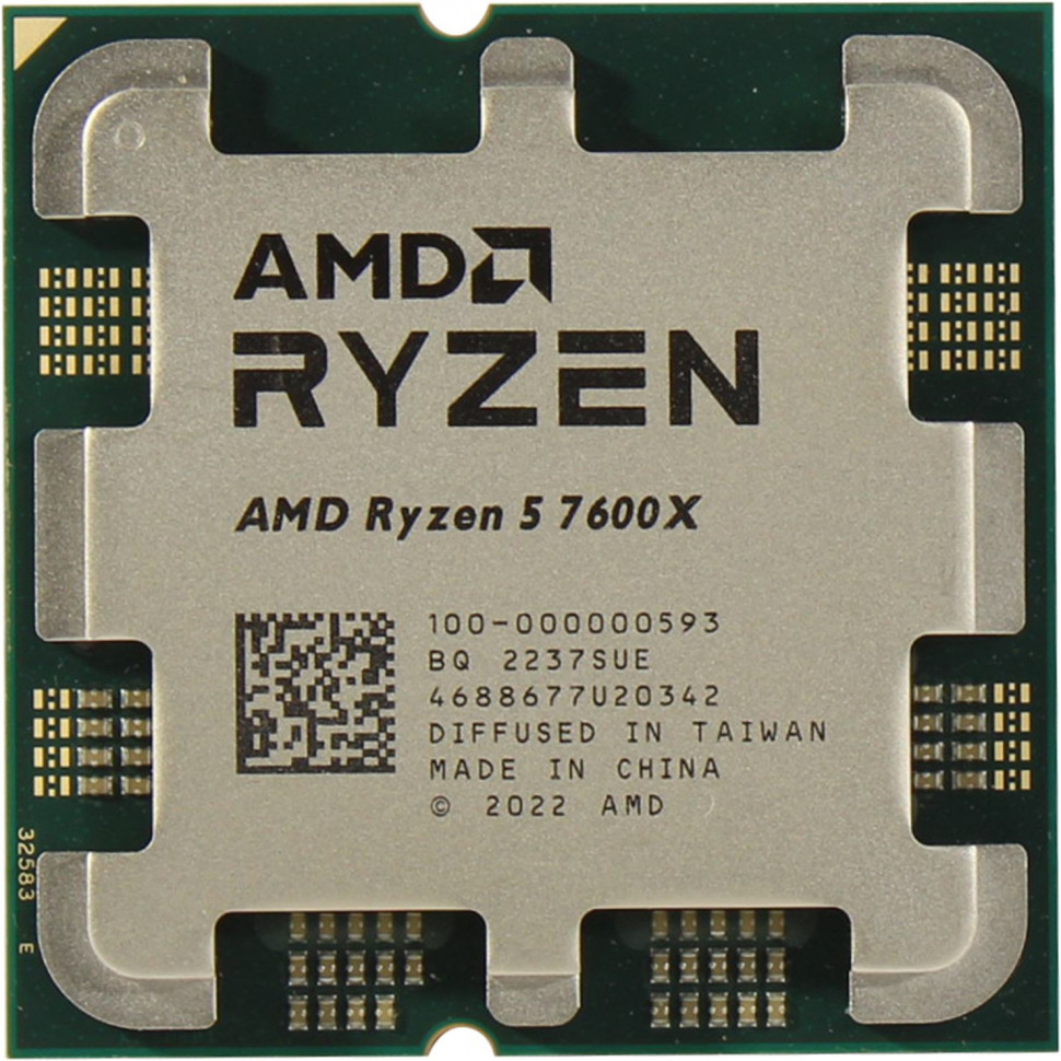 Процессор AMD Ryzen 5 7600X AM5 / 6(12) / 4.7(5.3)GHz / 105W (OEM)