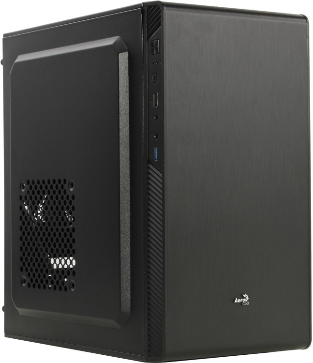 Корпус (без блока питания) mATX Aerocool CS-106-S-BK-v1 черный