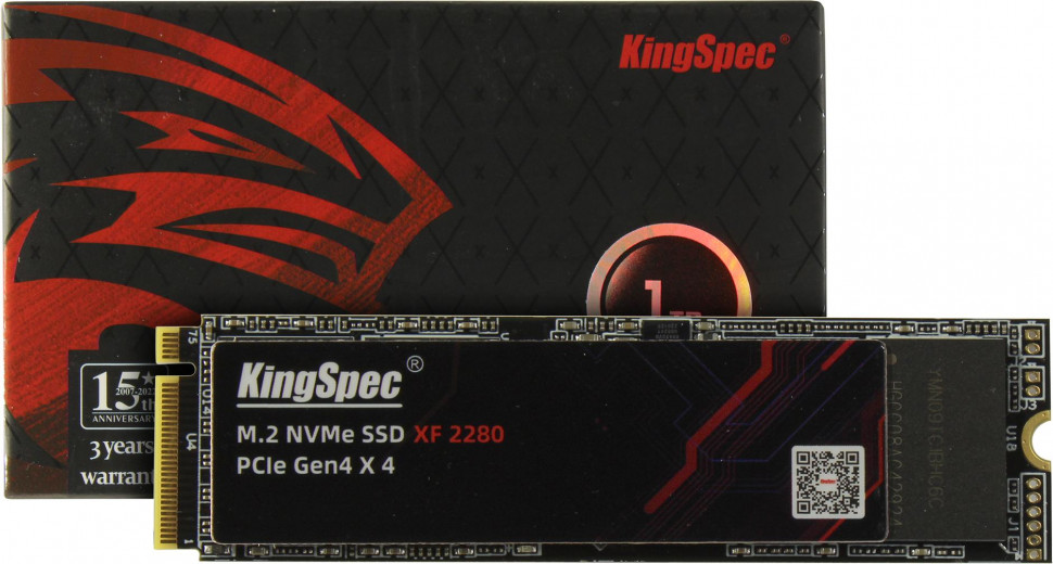 SSD NVMe 1 Tb KingSpec XF-1TB (1200TBW / 4900:4600 Мбайт / с)