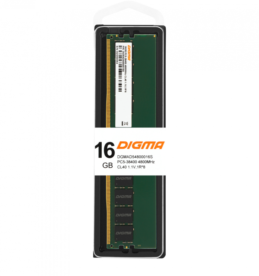 Память DDR5 16Gb 4800 / CL40 Digma DGMAD54800016S