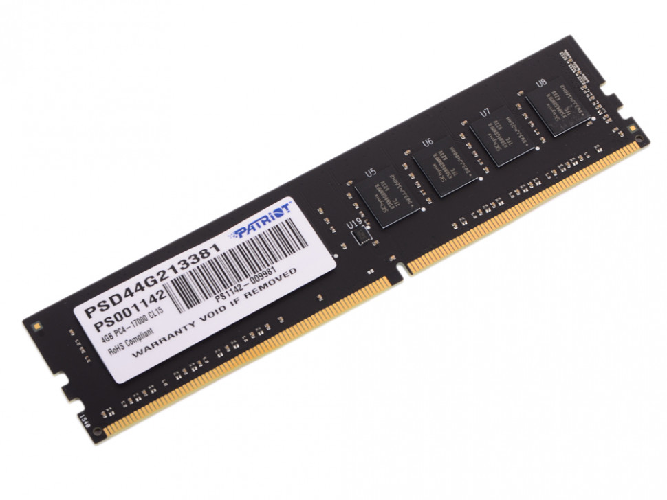 Память DDR4 4Gb 17000 / CL15 Patriot PSD44G213381