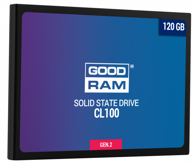 SSD 120 Gb Goodram SSDPR-CL100-120-G2 2.5" (-TBW  /  485:380 Мбайт  /  с) TLC