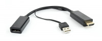 Переходник HDMI -> DisplayPort (USB питание)