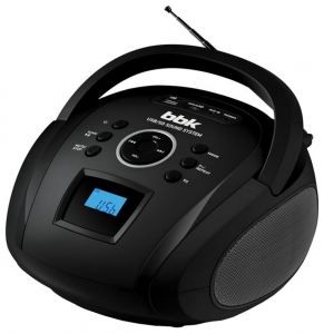 Аудиомагнитола BBK BS08BT(Черный 4Вт, MP3, FM(dig), USB, BT, SD, microSD)