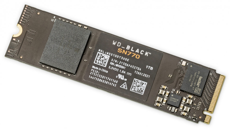 SSD NVMe 1 Tb WD Black SN770 (600TBW / 5100:4900МБ / с)
