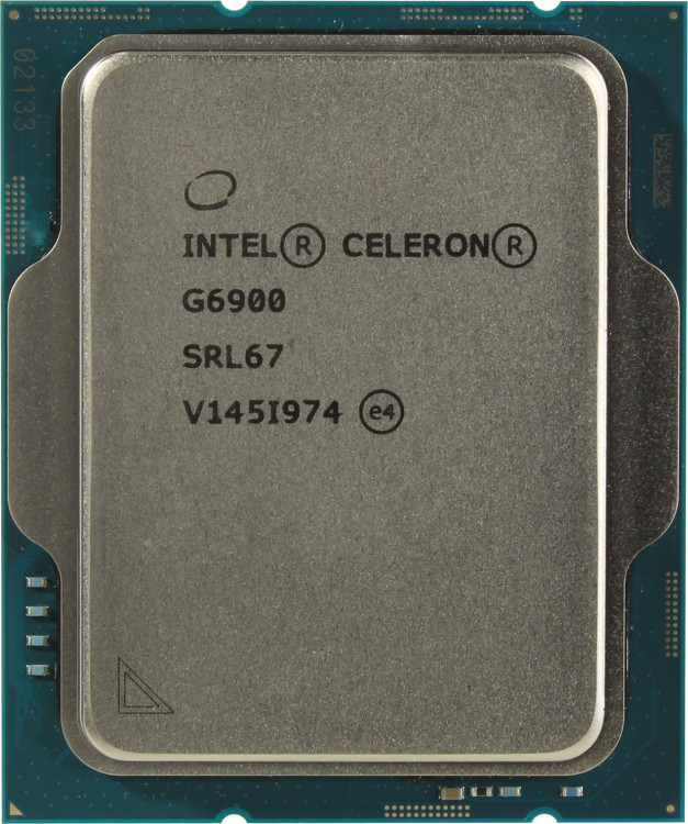Процессор Intel Celeron G6900 1700 2(2)core  /  3.4(no)GHz  /  UHD 710  /  46W (OEM)