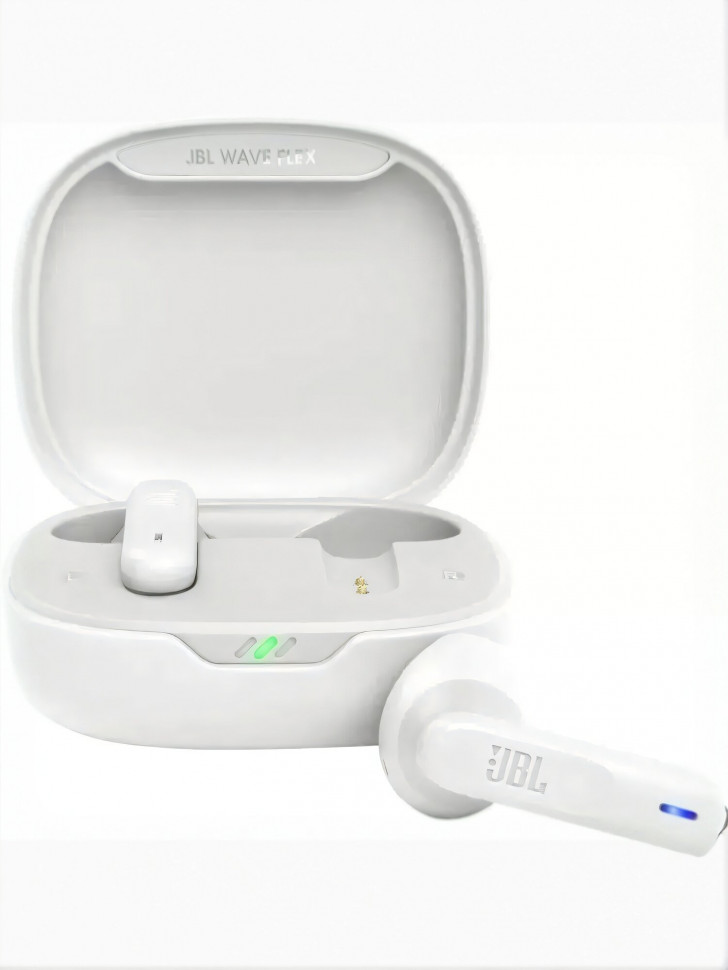 Мобильные Bluetooth наушники JBL Wave Flex (белый)