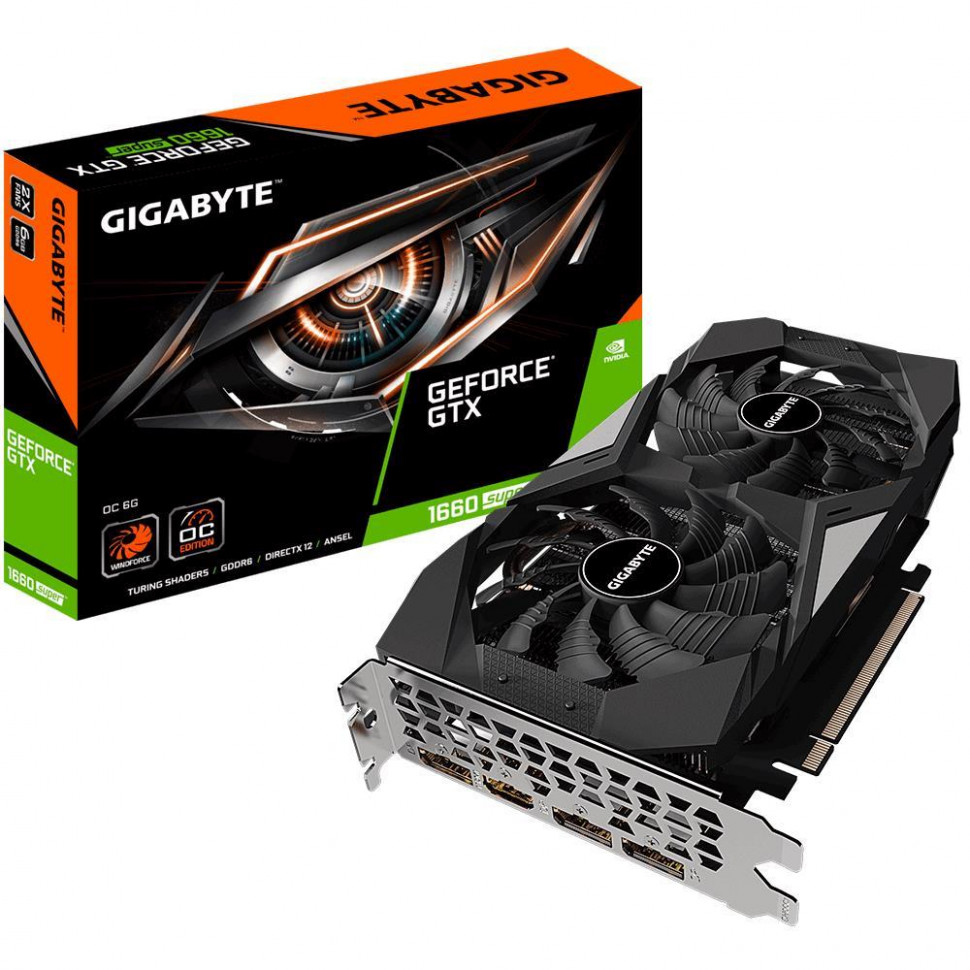 Видеокарта NVIDIA GeForce GTX 1650 4Gb GIGABYTE GV-N1656OC-4GD