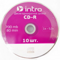 Диск DVD-R Intro 700Mb 48x Slim Case (1шт)