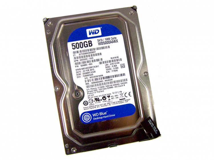 Б/У HDD 3.5 500 Gb WD Blue WD5000AAKX