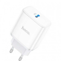 Сетевое зарядное устройство HOCO C104A 1xUSB (20W / 3A / белый)