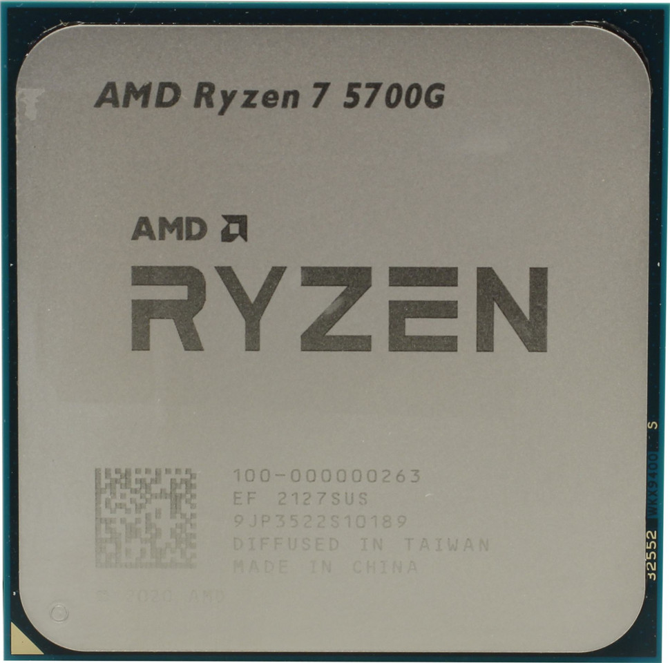 Процессор AMD Ryzen 7 5700G AM4 / 8(16) / 3.8(4.6)GHz / RX Vega 8 / 65W (OEM)