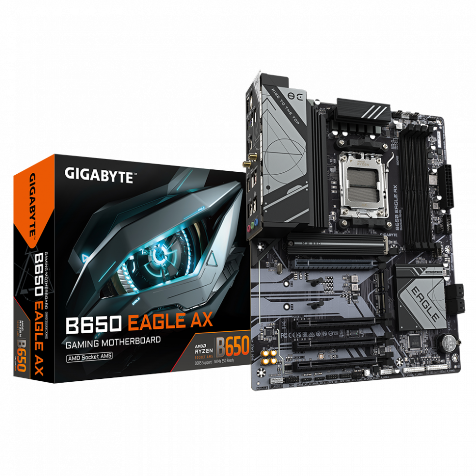  Материнская плата (1851) Gigabyte B860M EAGLE MicroATX / 2xDDR5 / 2xNVMe / HDMI+DP
