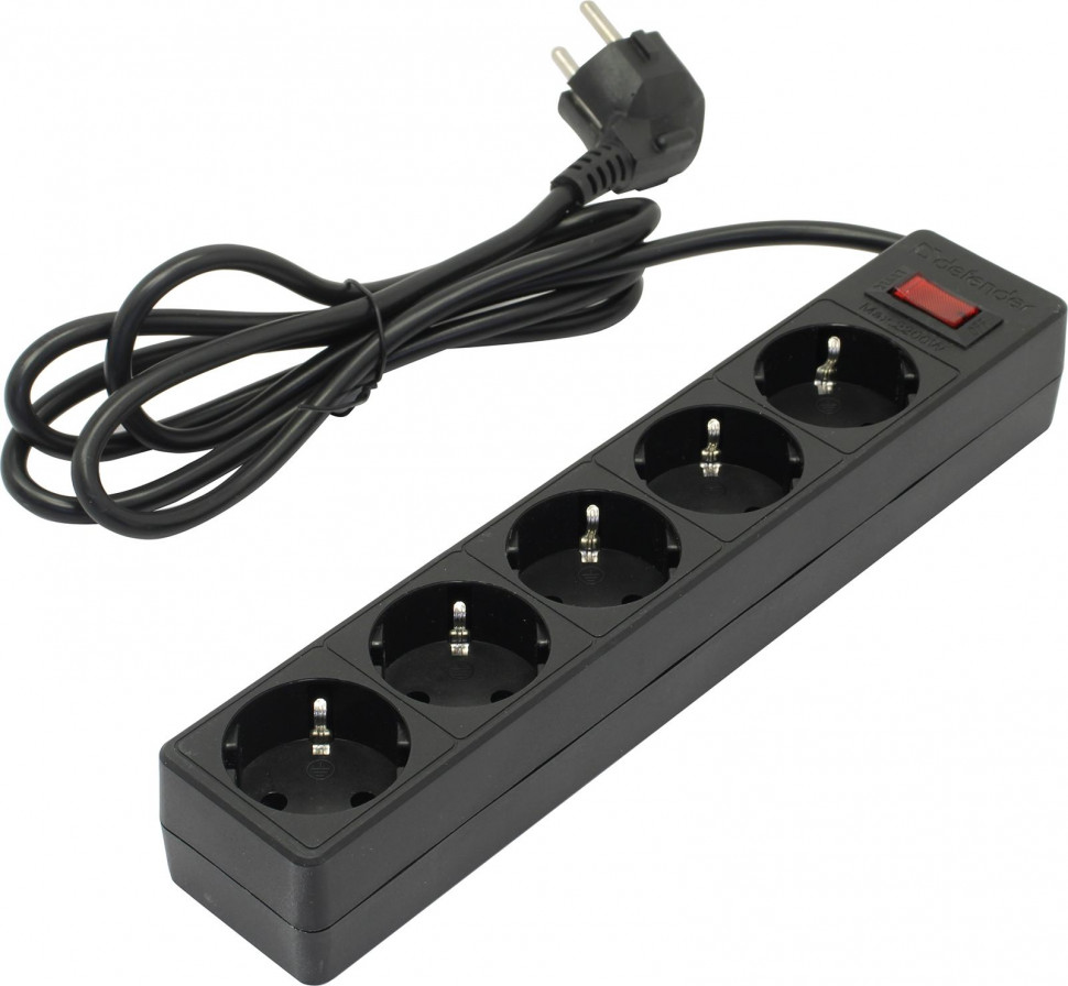 Сетевой фильтр 1.8м Defender ES 99484 (5 розеток)