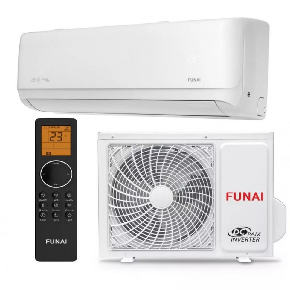 Сплит-система 09 Funai Daijin RAC-I-DA25HP.D01 (инвертор / 22м2 / шум 22-50дБ / Wi-Fi / А++ / 3 года)