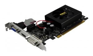 Видеокарта NVIDIA GeForce 210 1Gb Palit <GeForce 210> GDDR3 64B D-Sub+DVI+HDMI (RTL)