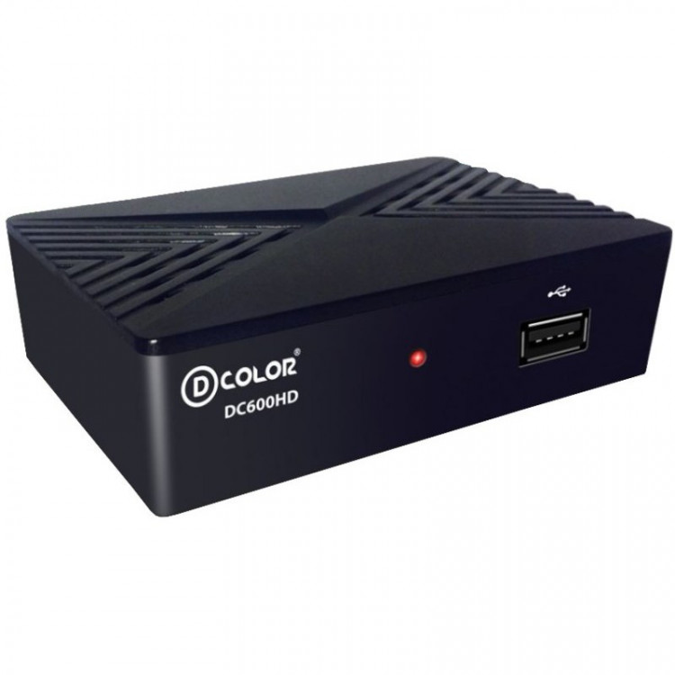 Цифровая приставка DVB-T2 D-COLOR <DC600HD> (RCA  /  HDMI  /  USB)