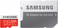 Флешка microSDHC 128Gb Samsung EVO PLUS Class10 + адаптер