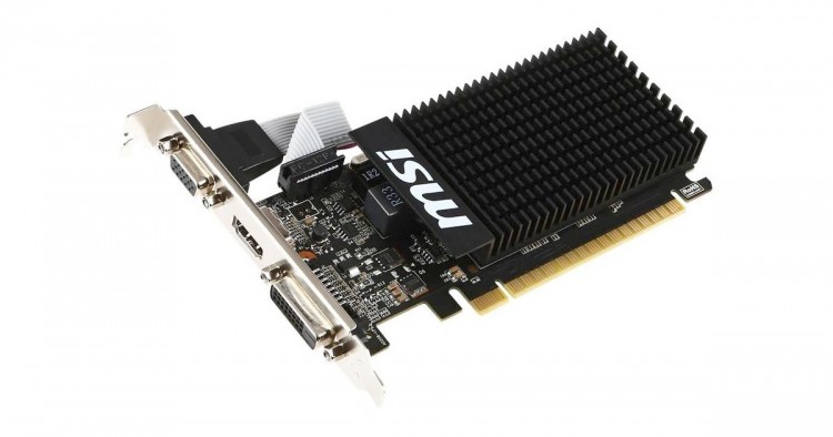 Видеокарта NVIDIA GeForce GT 710 1Gb MSI 1GD3H LP