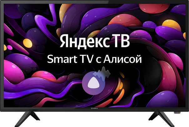 Телевизор 32" (81 см) IRBIS 32H1YDX182BS2 (ЯндексТВ  /  HD  /  20Вт  /  Россия)