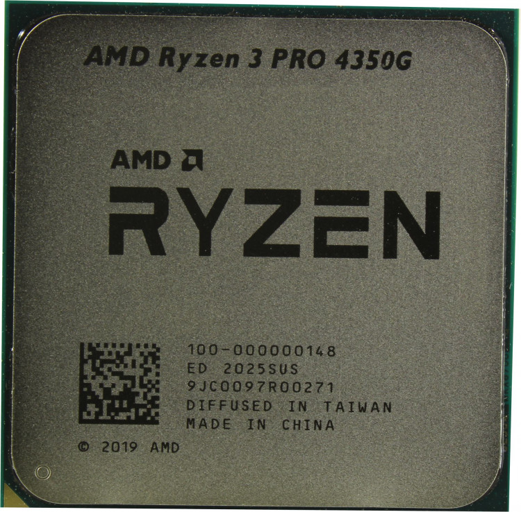 Процессор AMD Ryzen 3 4350G AM4 6(12)core  /  3.7(4.2)MHz  /  Vega 7  /  65W (OEM)