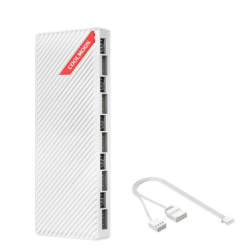 Разветвитель / хаб для кулеров Coolmoon AM10B (ARGB / 10xFAN)