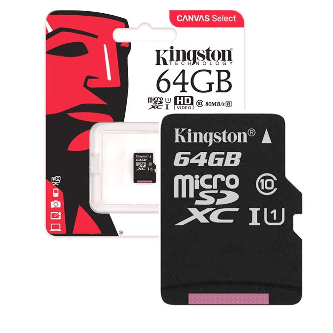 Карта памяти microSDXC 64Gb Kingston
